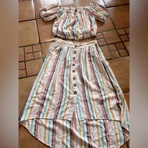 Cute top and skirt ! Perfect for summer